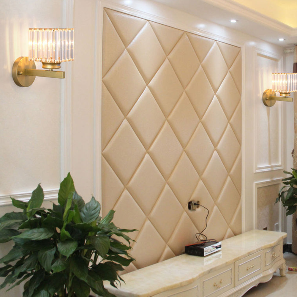 Kristallglas-Wandleuchte mit modernem Armdesign