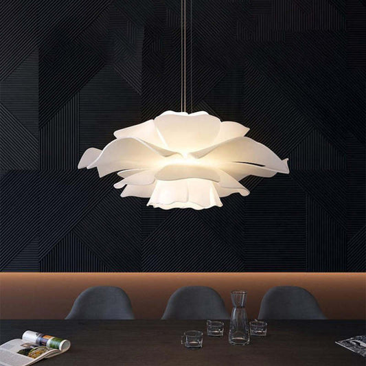 Suspension Bella Fleur - Moderne Lampe aus Metall und Acryl, Florales Design