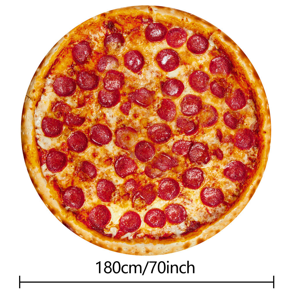 Tortilla Decke - Realistische Pepperoni Pizza Decke, Weiche und Bequeme Flanell Decke, Personalisierte Geschenk