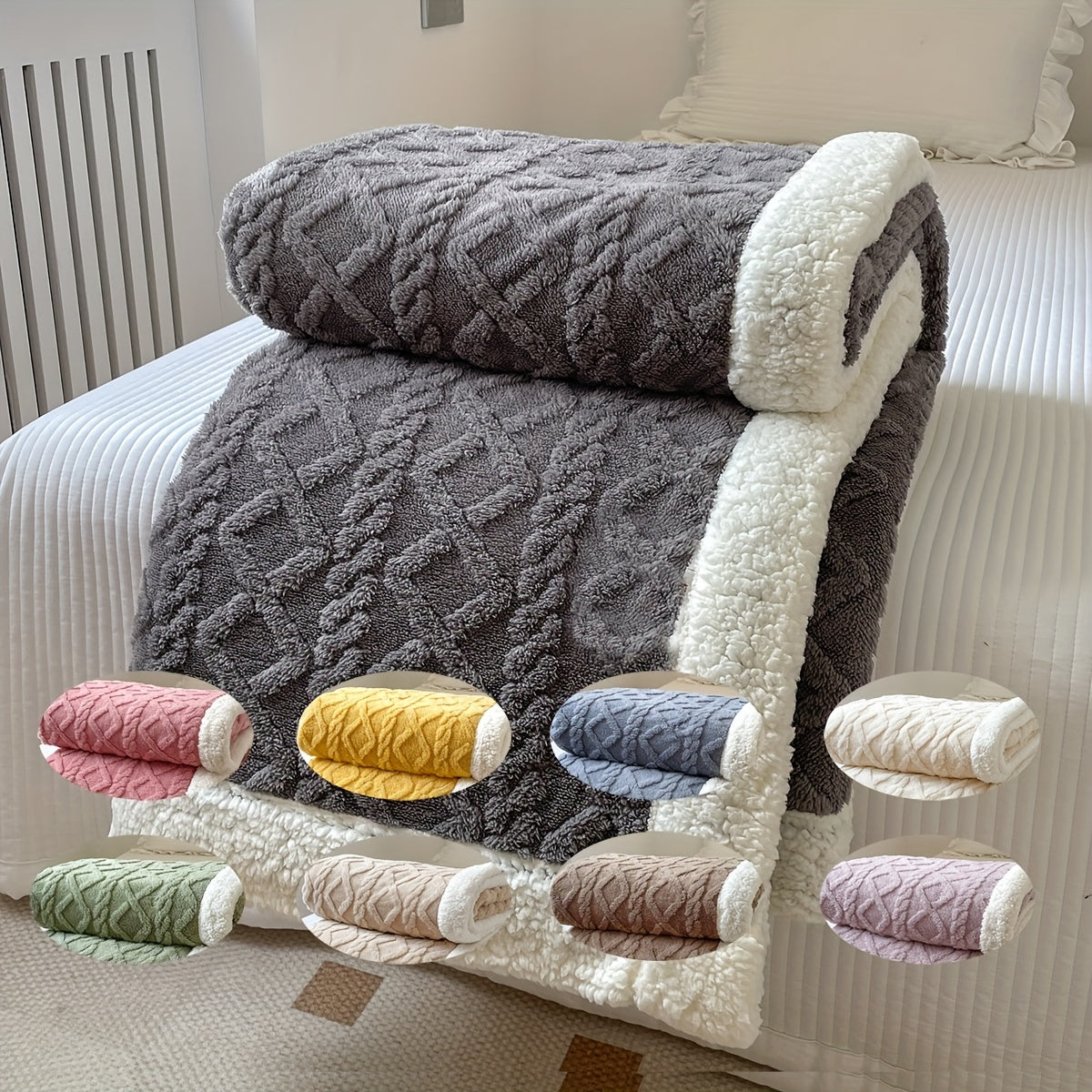 Garduru Fleece-Decke – Dicke Sofadecke für jede Jahreszeit