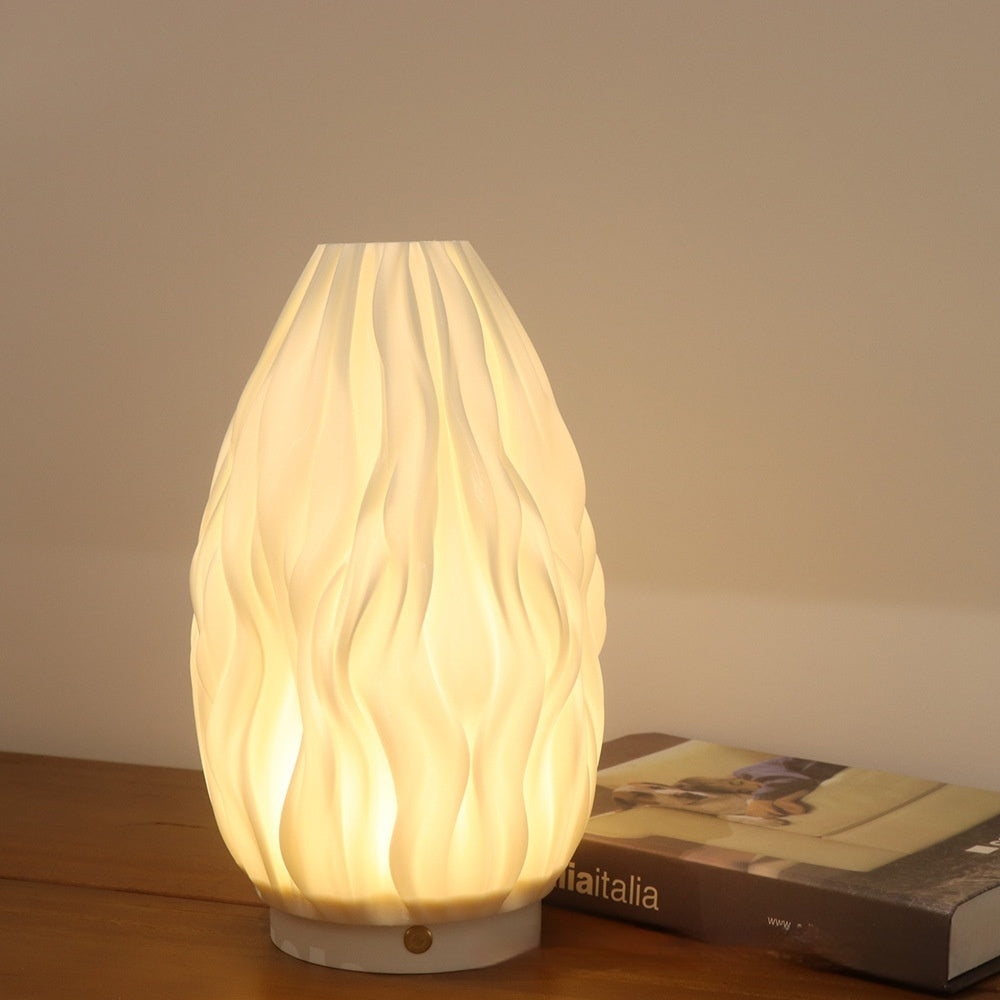 3D gedruckte Vase und Nachtlampe