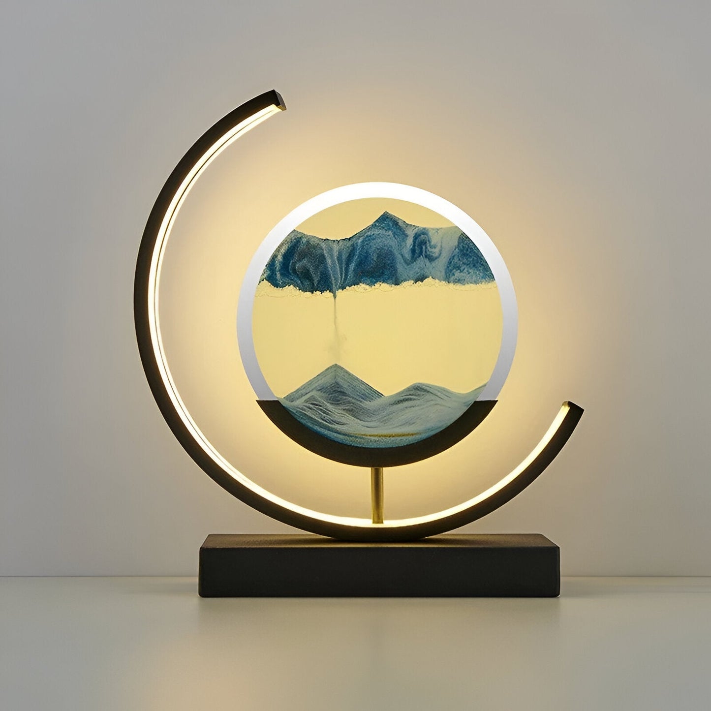 Garduru-Sanduhr 3D - Beruhigende Sandlampe mit LED-Beleuchtung