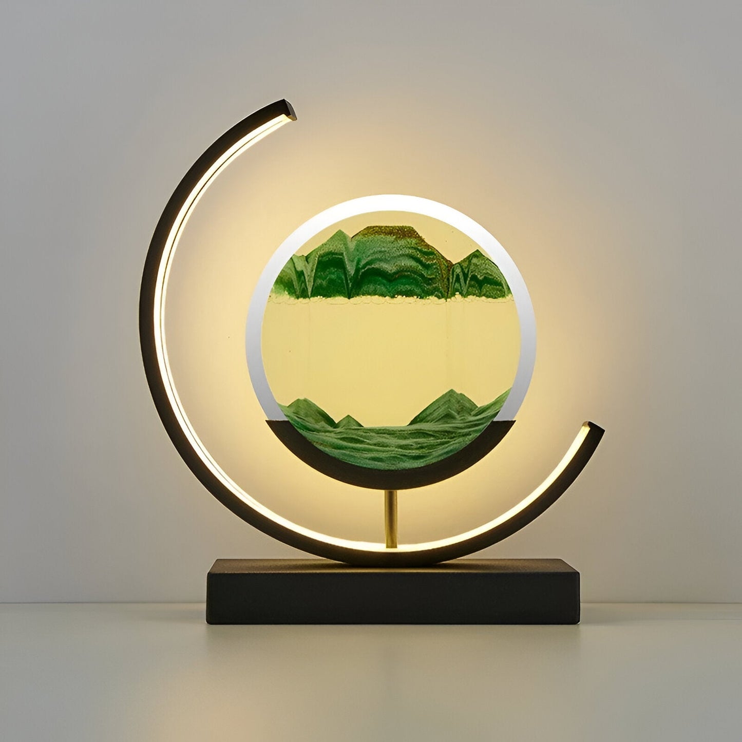 Garduru-Sanduhr 3D - Beruhigende Sandlampe mit LED-Beleuchtung