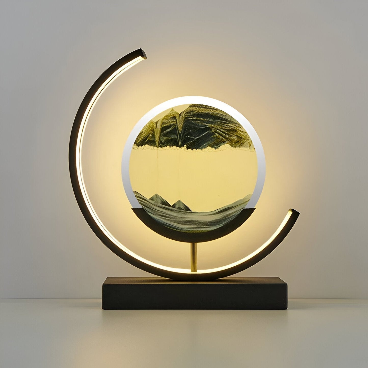 Garduru-Sanduhr 3D - Beruhigende Sandlampe mit LED-Beleuchtung