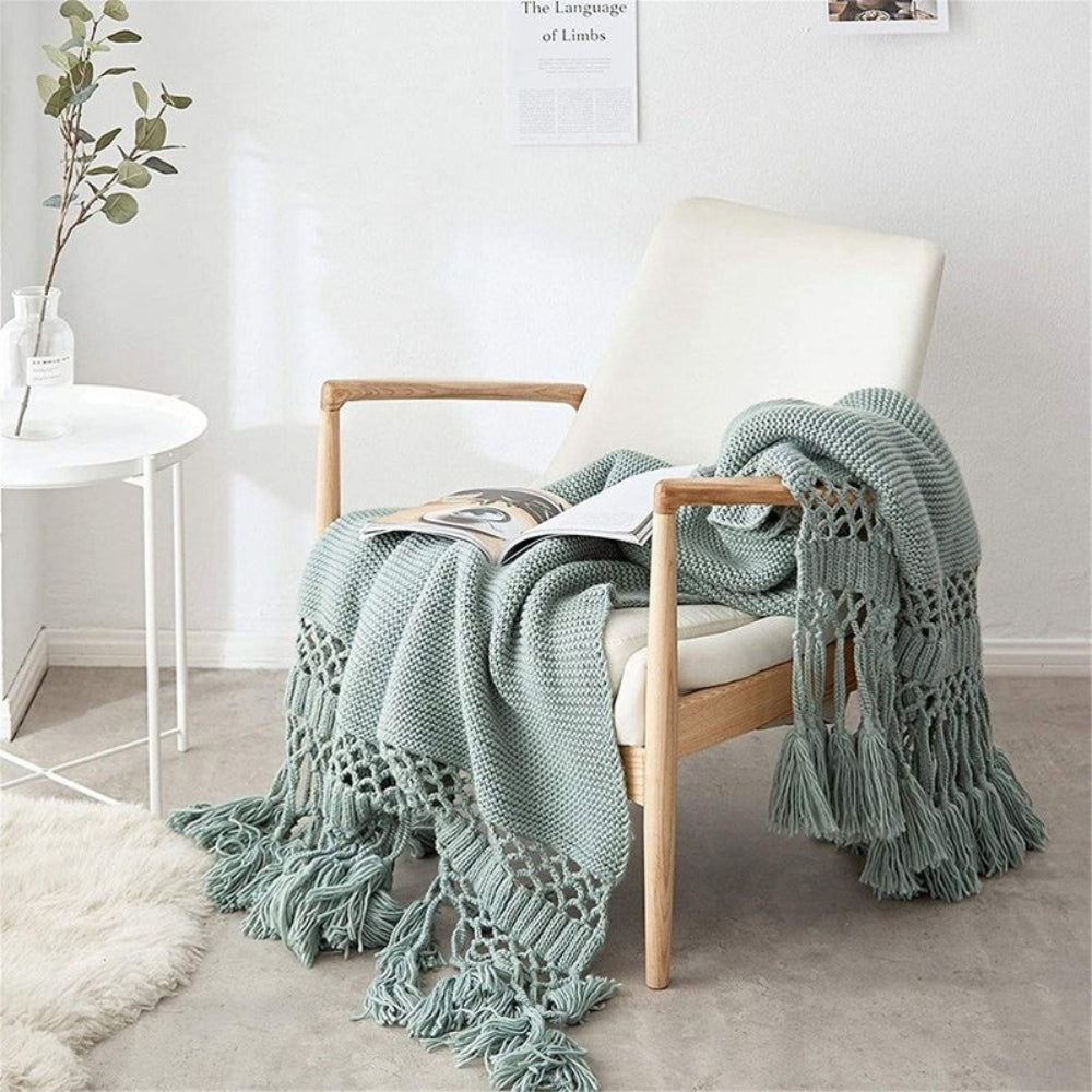 Snug Strickgewebe Quastendecke