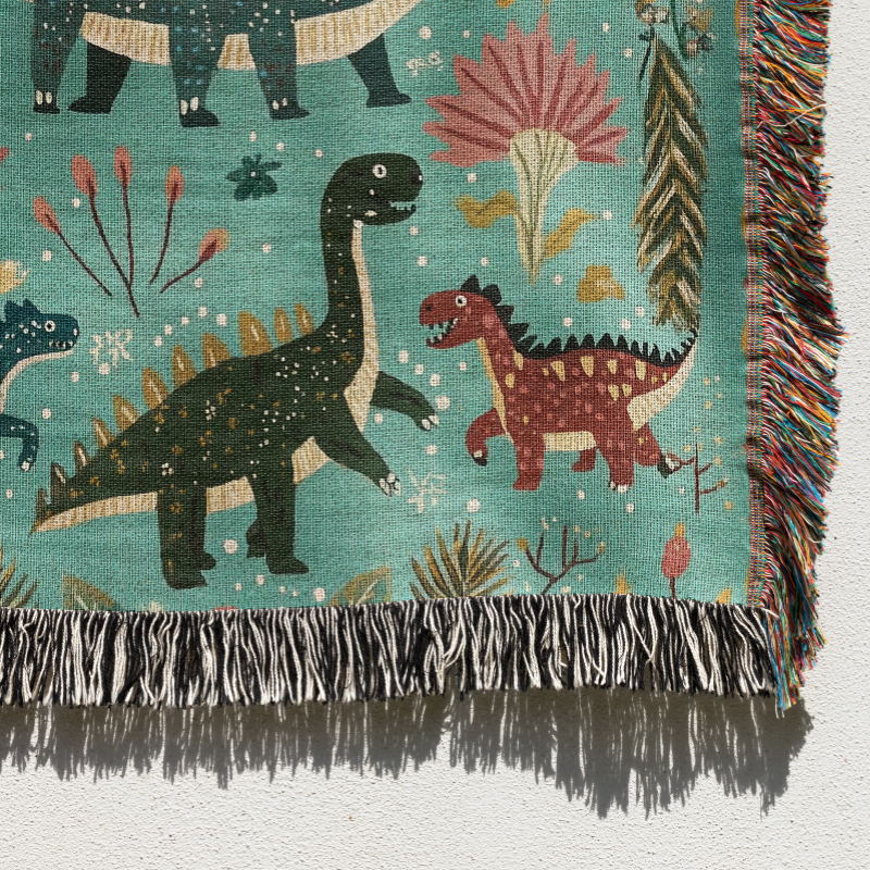 Dinosaur Gewebte Wurfdecke