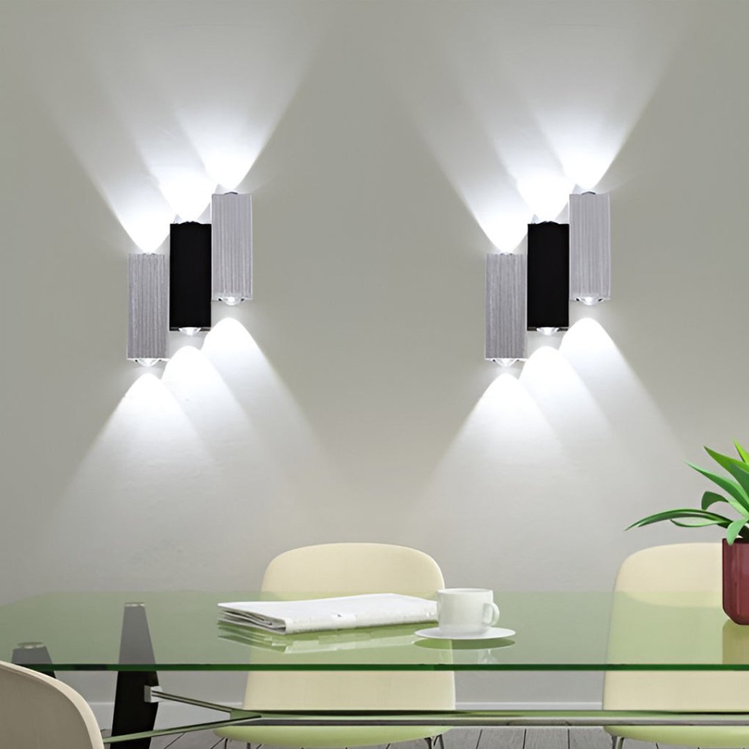 RoyaleGlow Moderne Dual-Sided LED Wandlampe - Stilvolle Auf- und Abwärts Beleuchtungseinheit