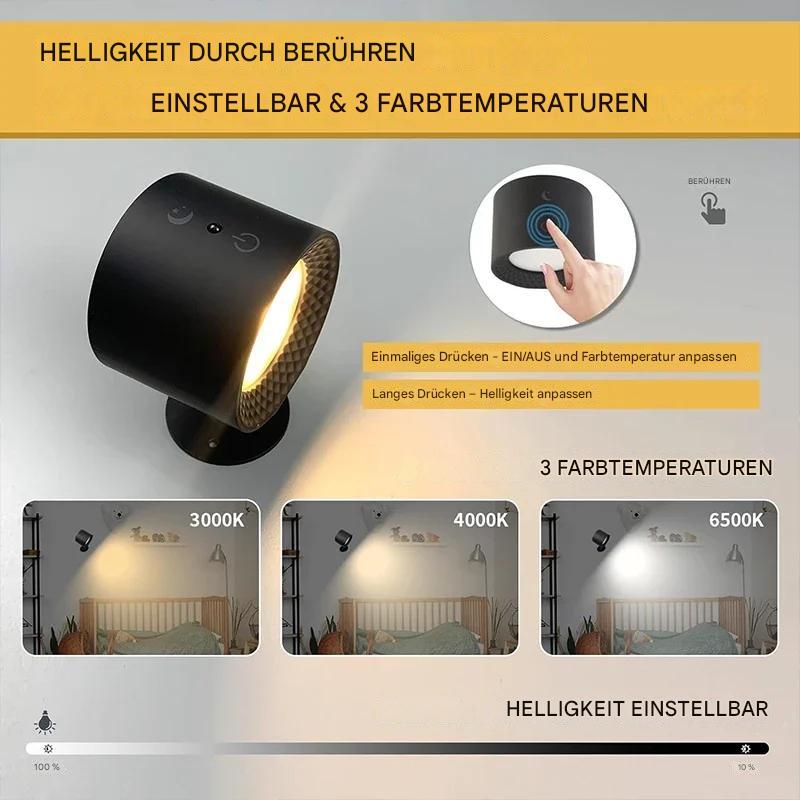 Garduru LED Wandleuchte mit praktischer Touch-Funktion