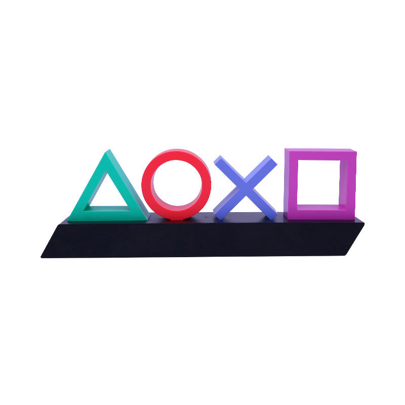 LED Tischlampe PlayStation Symbole – Musikgesteuerte Deko Leuchte für Gaming & Schlafzimmer