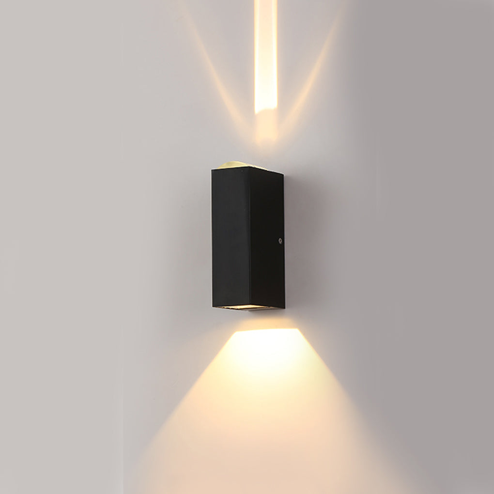 Außen schwarze Aluminium Wandlampe LED Auf Ab