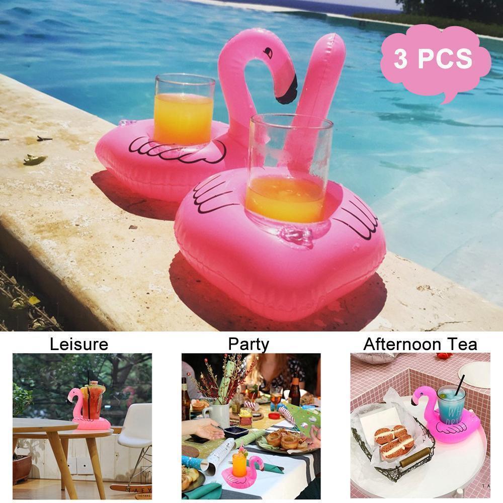 Garduru Flamingo Pool-Schwimmring | Aufblasbarer XXL Schwimmreifen | Sommer-Pool-Spielzeug | Party-Deko
