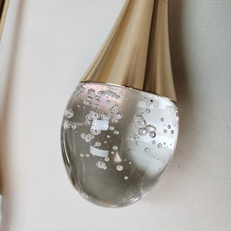Elegante Wandleuchte Gold für Innen | LuxeSphereGlow