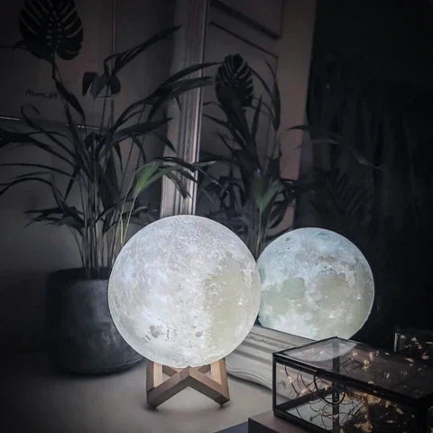 Mondlampe - Lunar - Wiederaufladbar - Touch-Steuerung