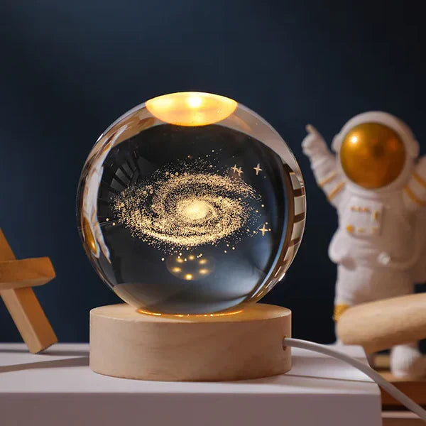 Leuchtende Mond Kristallkugel