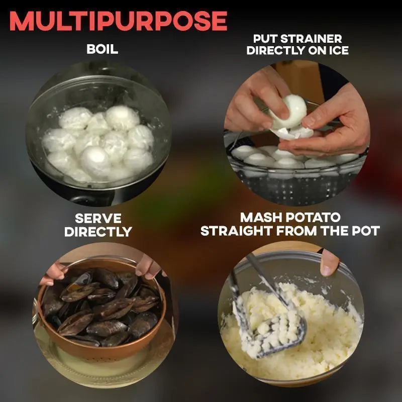 Garduru™ Koch- und Dampftopf mit integriertem Sieb
