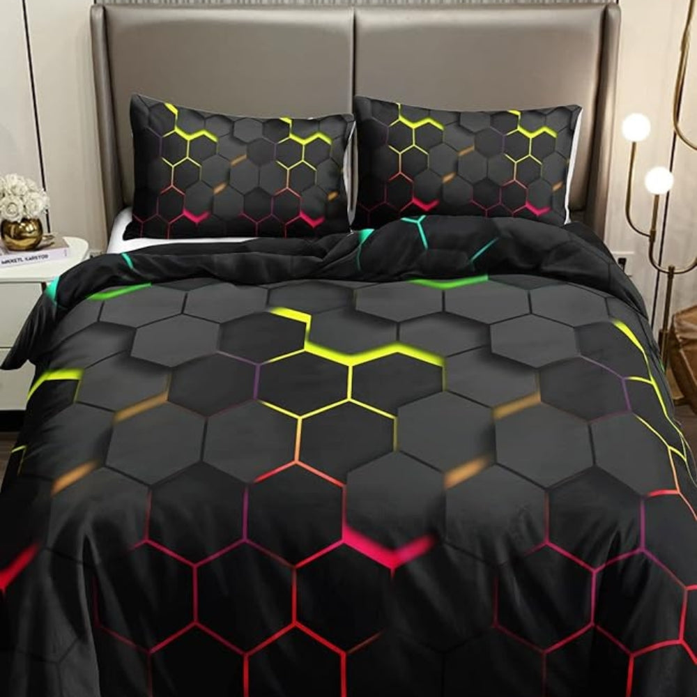 Prisma Hive | 3-teiliges Bettdeckenbezug-Set