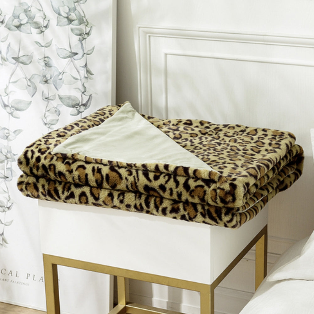 Wild Eleganz Leopardenmuster Decke