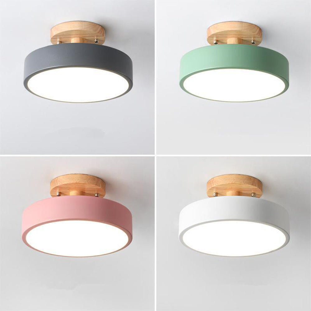 LED Deckenleuchte Holz Flush Mount Leuchte