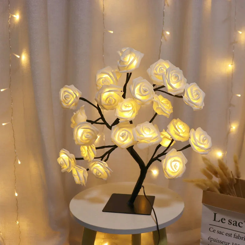 Garduru-Tischlampe mit romantischem Lichtschein