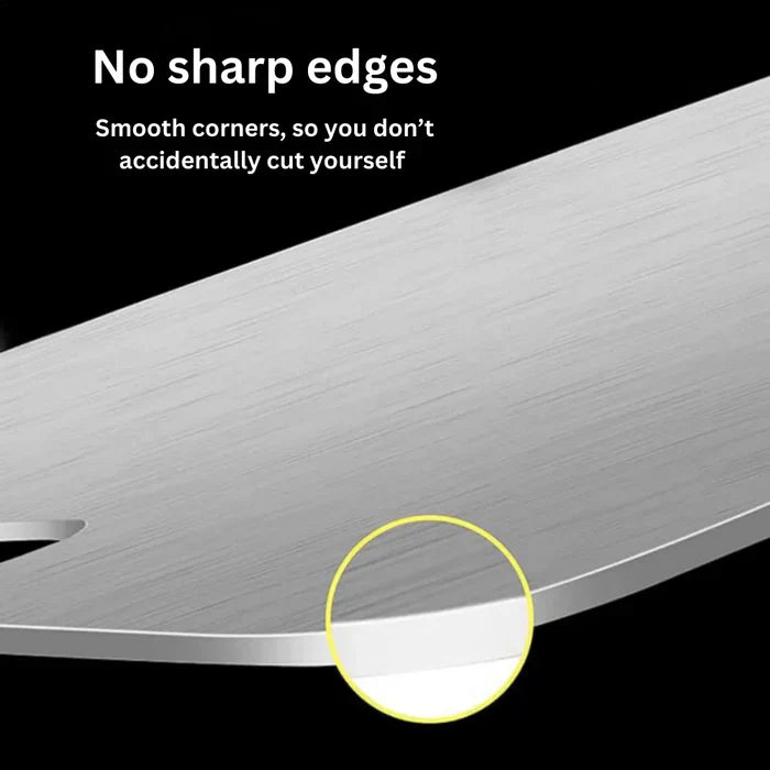 TitanEdge – 100% Edelstahl Antibakterielle Schneidebrett für hygienisches und langlebiges Kochen