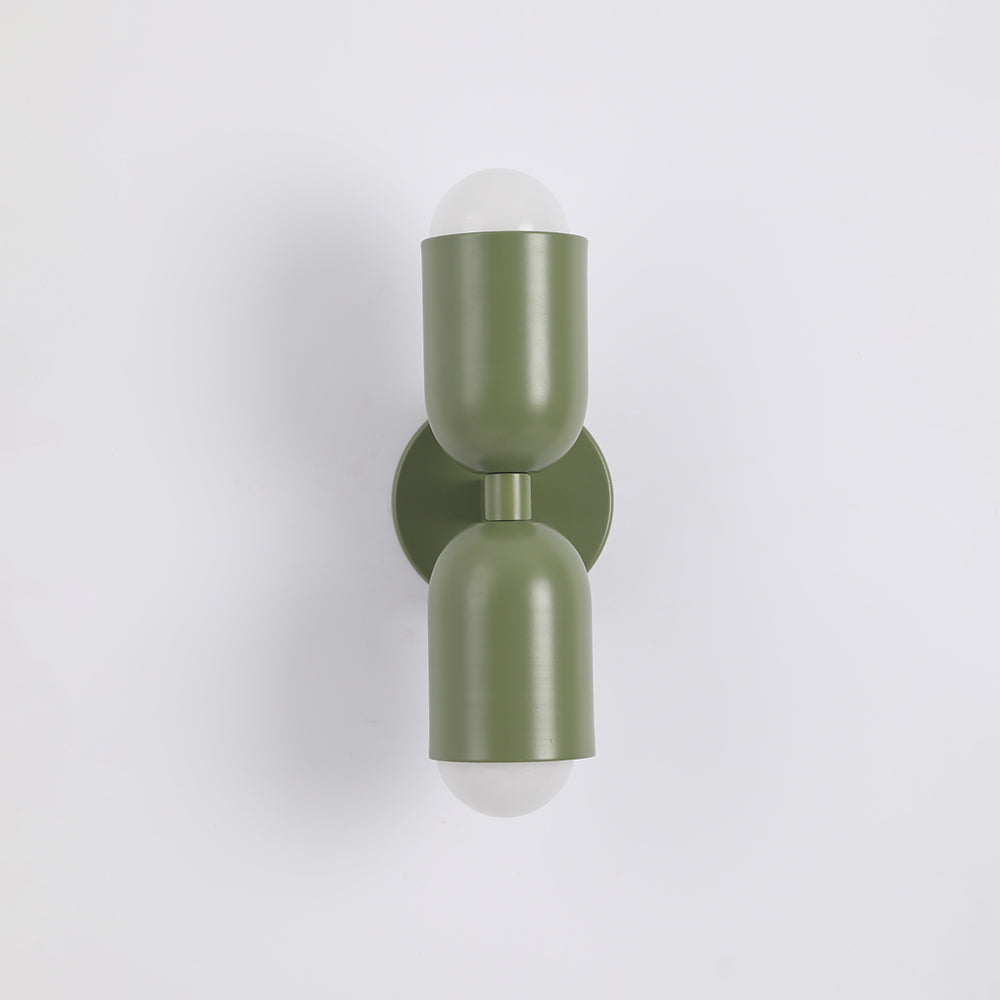 Morandi Moderne LED-Wandleuchte 2-flammig Schwarz Innen/Flur Metall