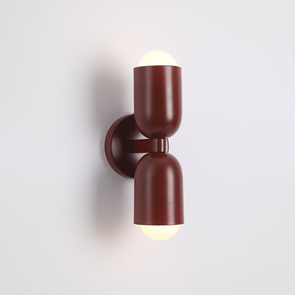 Morandi Moderne LED-Wandleuchte 2-flammig Schwarz Innen/Flur Metall