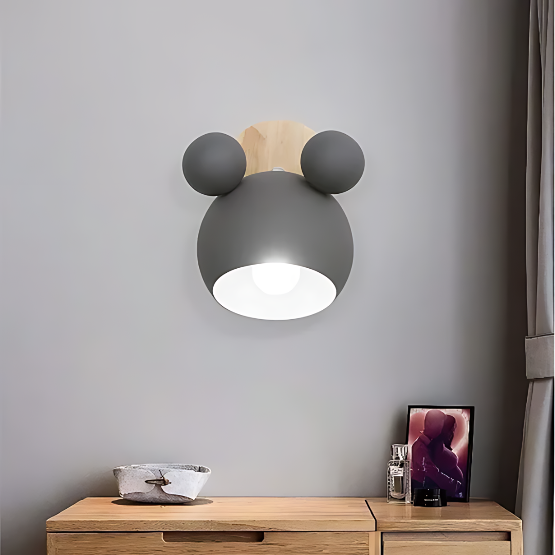 Mickey Mouse Wandleuchte für Kinderzimmer und Spielbereiche - Lustige Beleuchtung Dekor