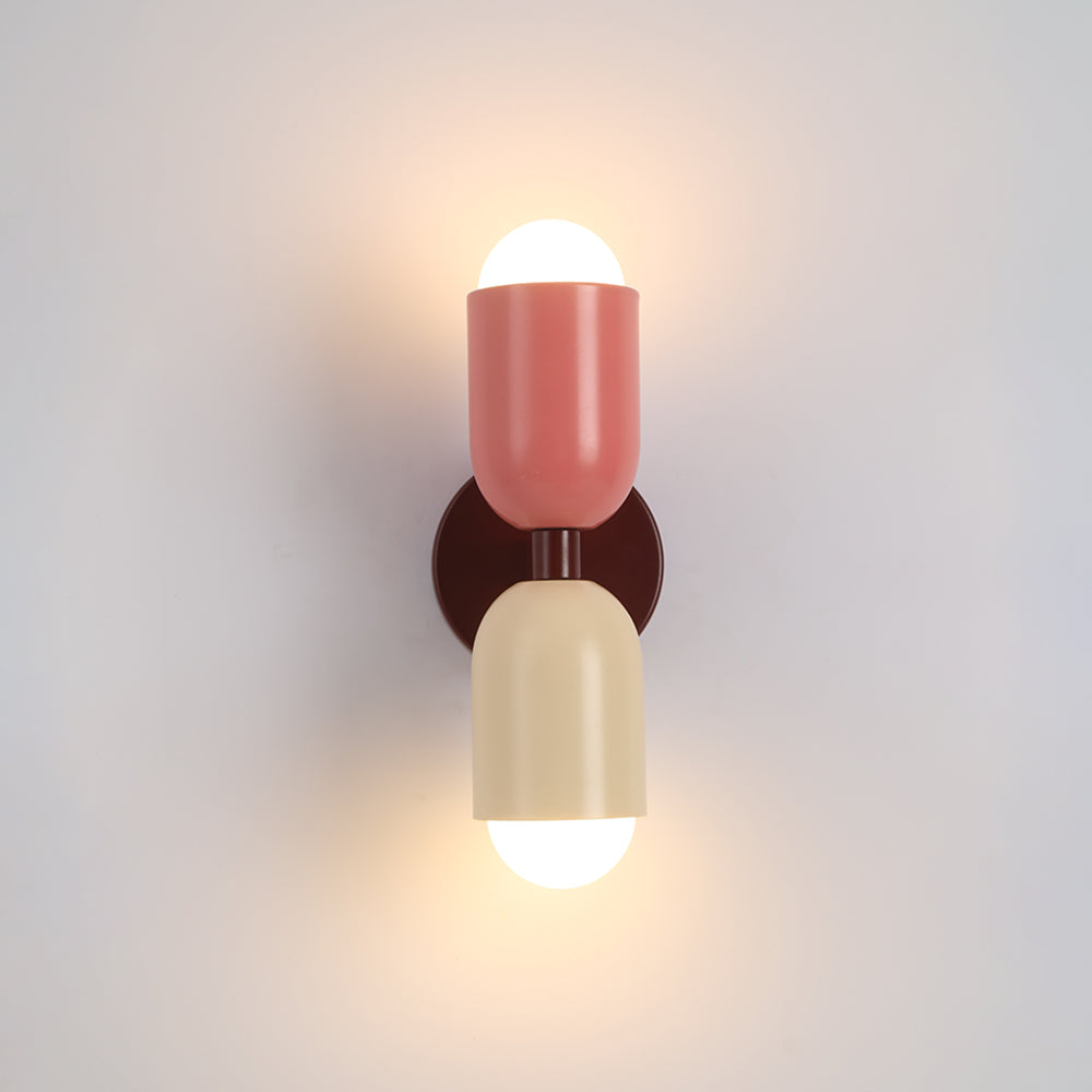 Morandi Moderne LED-Wandleuchte 2-flammig Schwarz Innen/Flur Metall