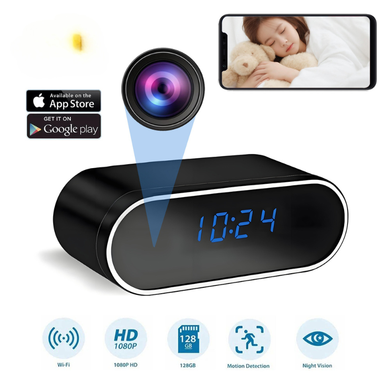 Garduru DISCRÈTE CAM – Getarnte HD Mini Kamera als Uhr für diskrete Sicherheit & Live-Überwachung