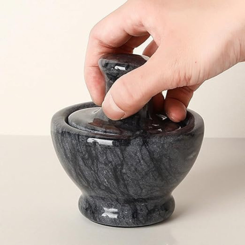 Marmor Mörser & Stößel Gewürz Mühle