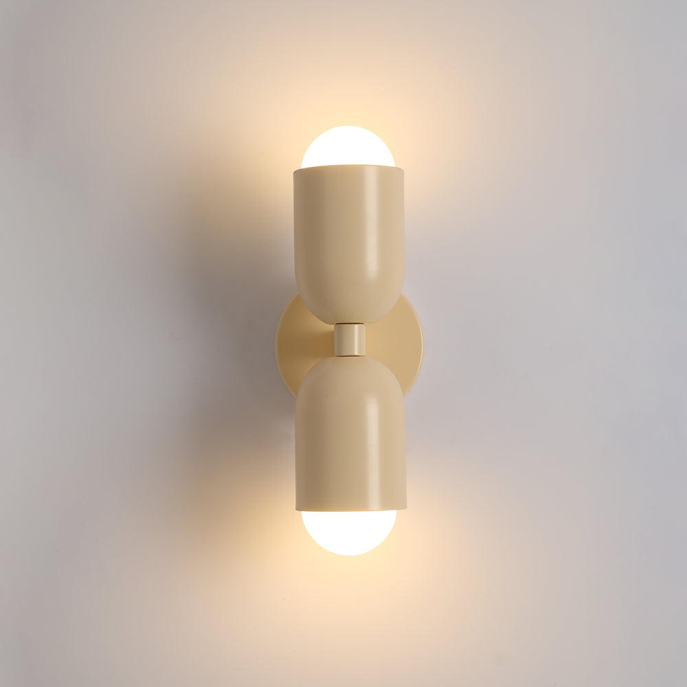 Morandi Moderne LED-Wandleuchte 2-flammig Schwarz Innen/Flur Metall