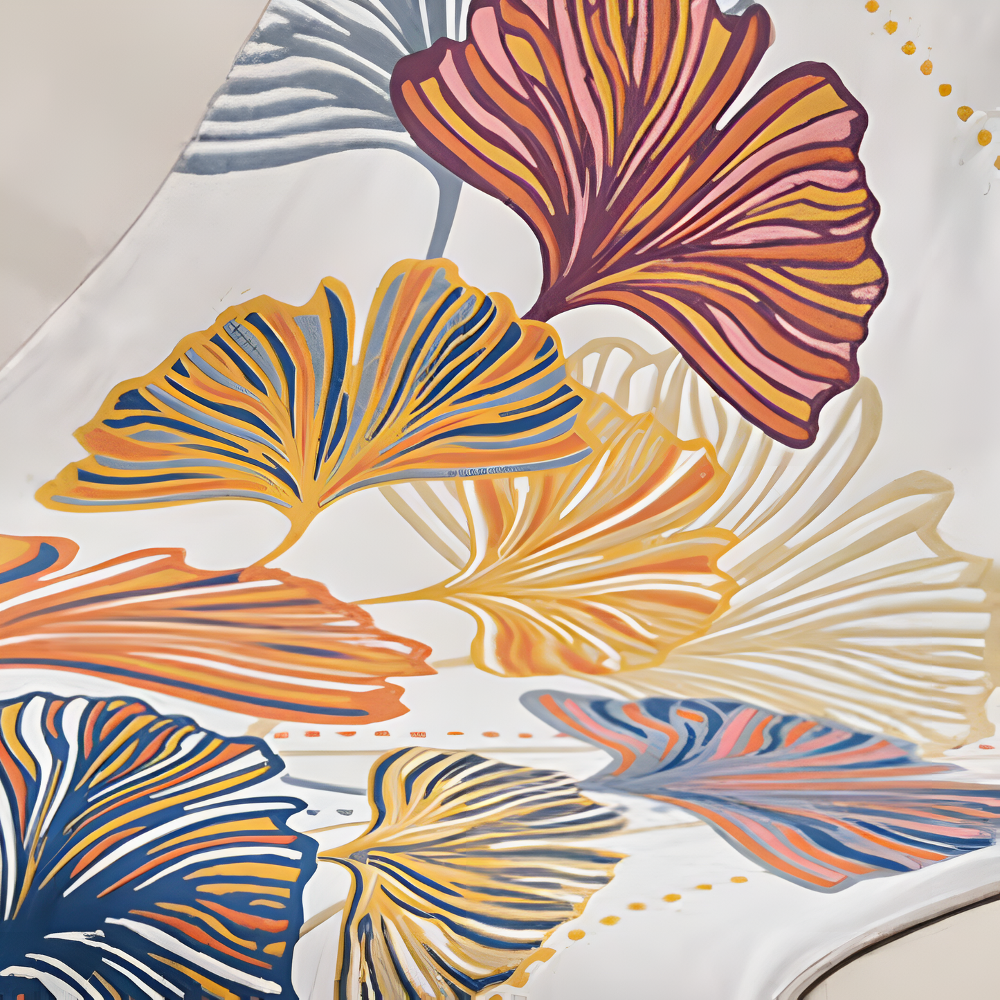 Absorbierende Ginkgo-Blatt-Badehandtuch