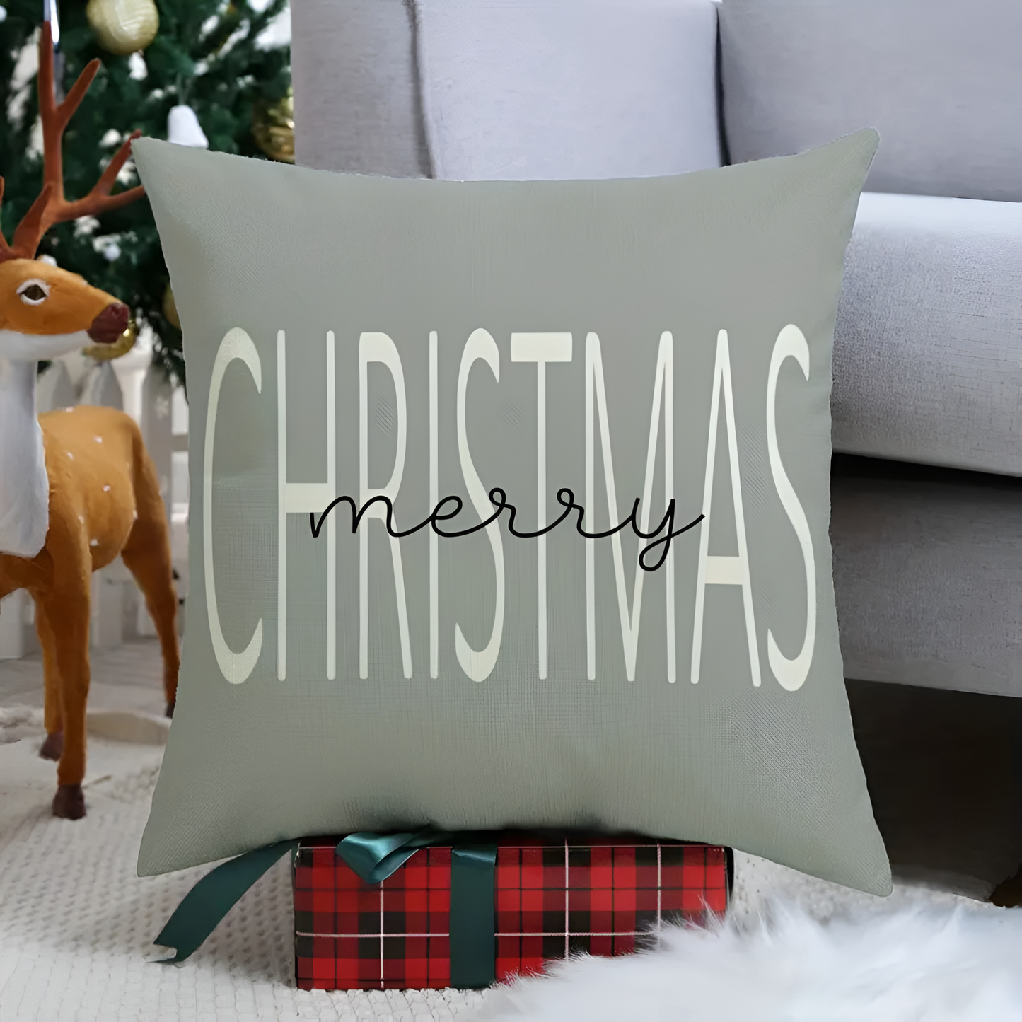 Weihnachtswichtel Kissenbezug | 4er Set