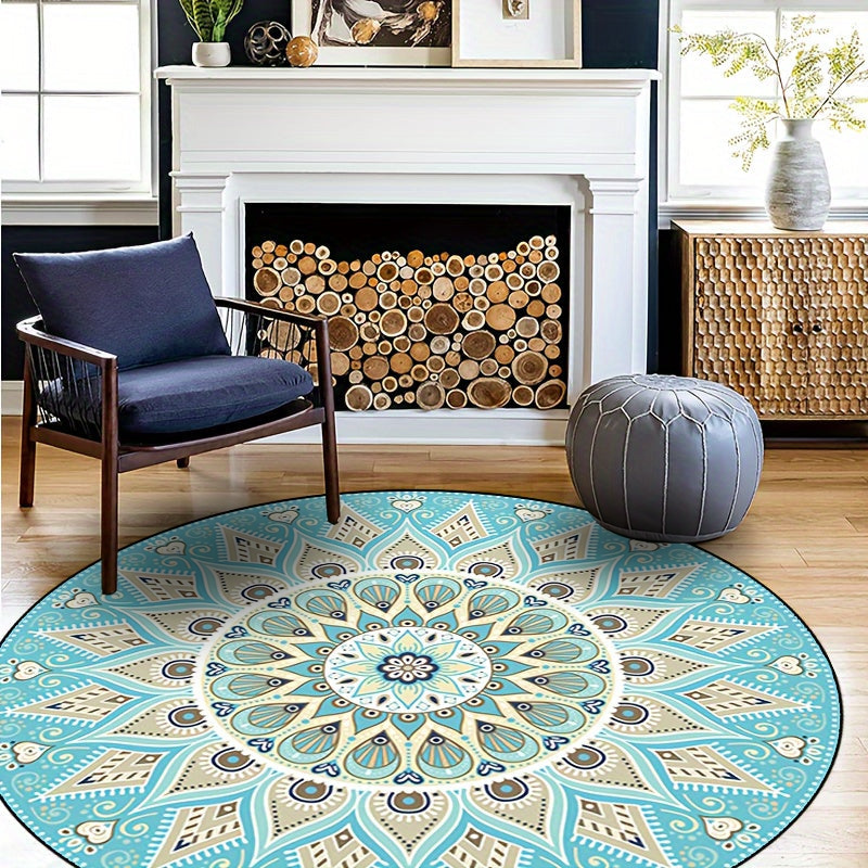 Mandala runder Teppich für moderne Wohnkultur - weich, stilvoll, vielseitig