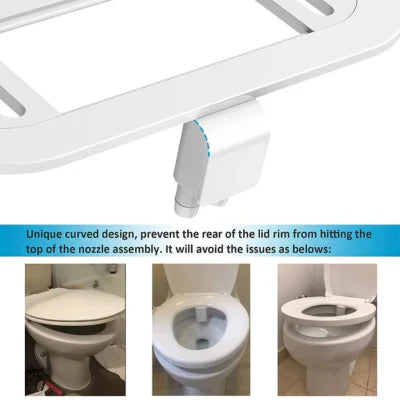 RoyaleGlow Ultra-Dünner Bidet-Aufsatz für Toilette
