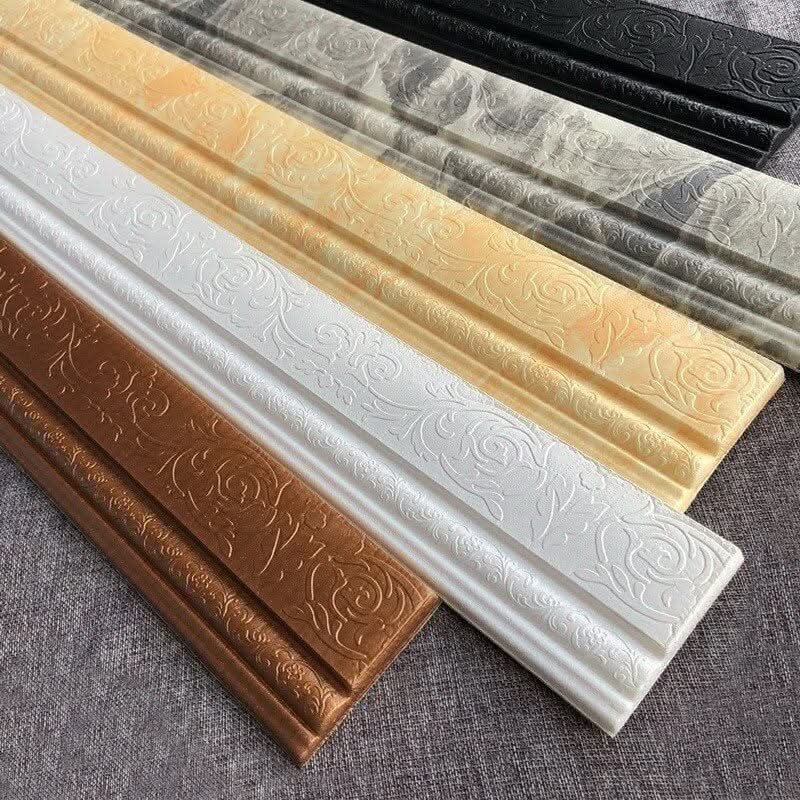 Garduru-Sockel - Selbstklebende Garduru-Wandeinfassung Streifen x 230 cm