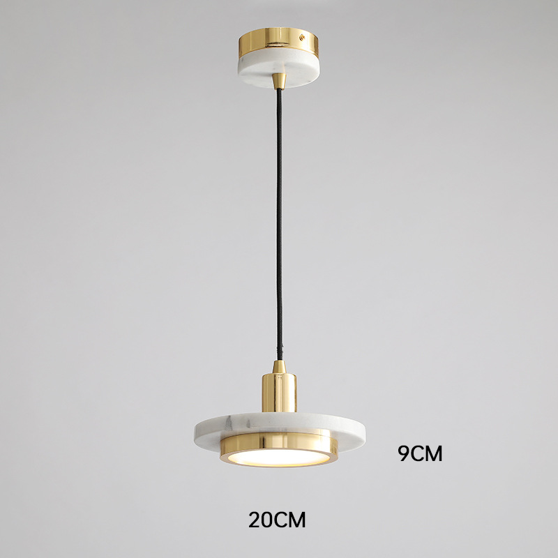 Moderner minimalistischer Marmorlampenanhänger für Home- und Bürodekor