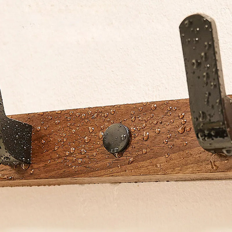 Vielseitige Holz Badezimmer Handtuch Kleidung 3-6 Haken Wandaufhängung