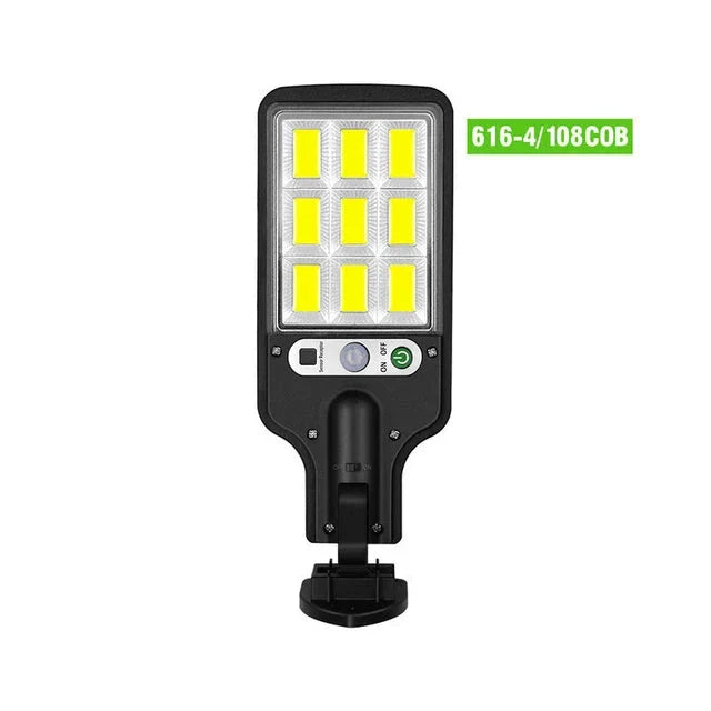 LumoGlow Solar Sicherheitslicht - 108 COB LED Bewegungsmelder Lampe
