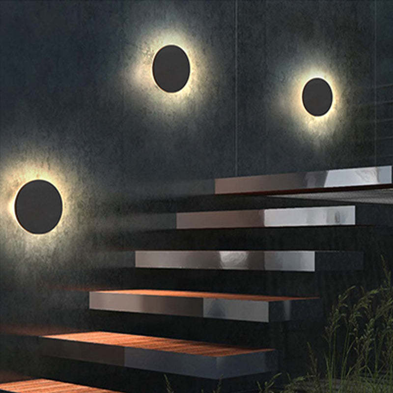 Garduru Outdoor LED-Wandleuchte – Minimalistisches Rund- oder Quadrat-Design IP65
