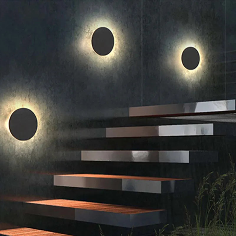 Wandleuchte Modern Schwarz Außen LED Lampe