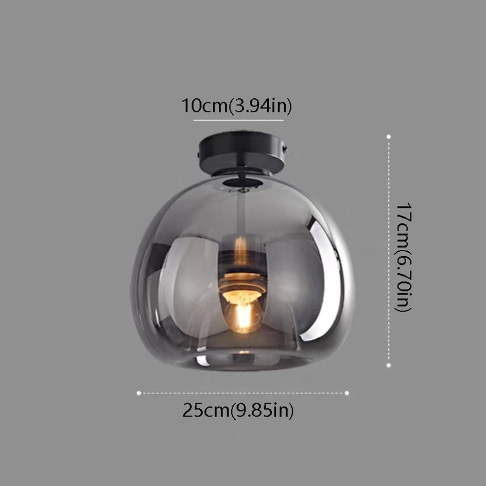 Royallure Kupferglas Semi Flush Mount Deckenleuchte - Vintage Charme & Moderne Eleganz