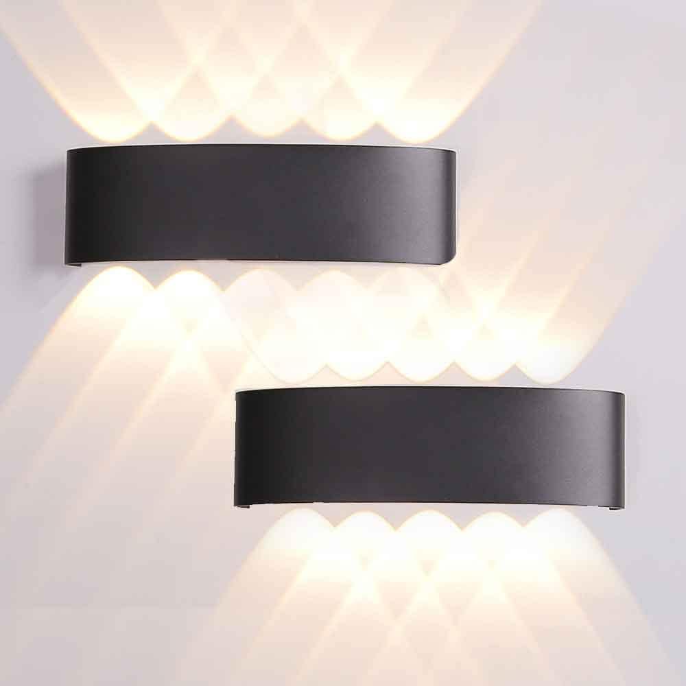 Royelux LED Pentagram Wandlampe - Stilvolle wasserdichte Lampe für Innen- und Außenbereich