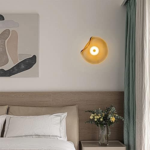 Moderne Wandleuchte aus amberfarbenem Glas - Elegante und funktionale LED-Beleuchtung