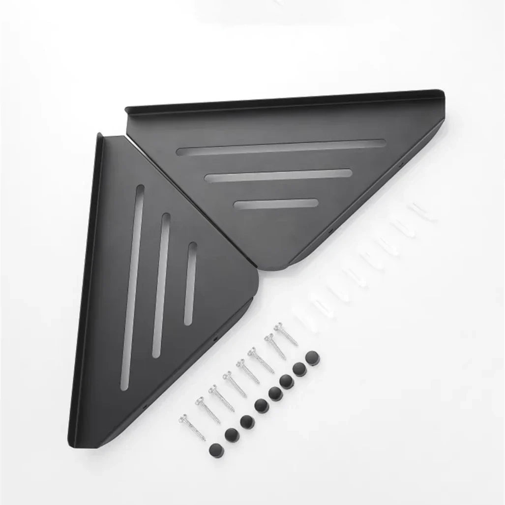 1-3 Schicht Aluminium Eckenorganisator Regal Badezimmer Aufbewahrungsregal