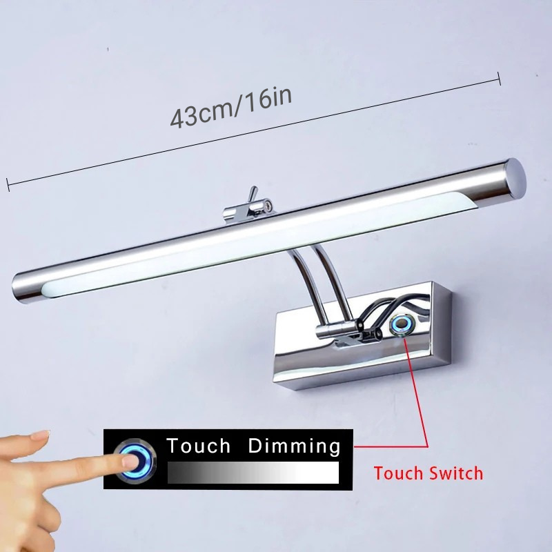Nordic Touch Dimmerschalter Spiegel Wandlampe Sensor Wandlicht