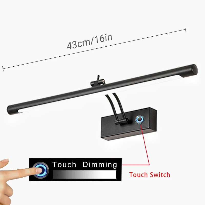 Nordic Touch Dimmerschalter Spiegel Wandlampe Sensor Wandlicht