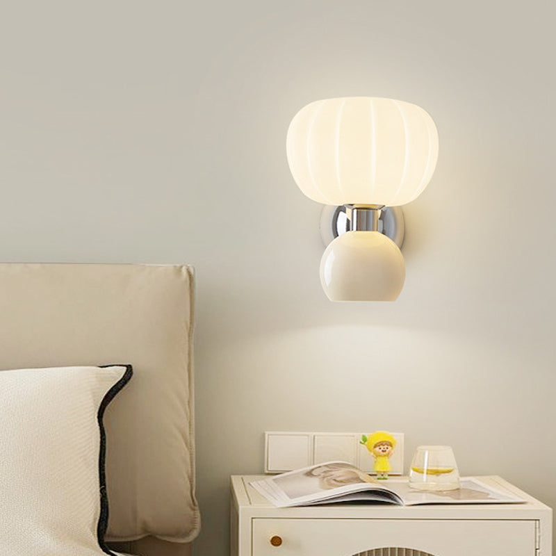 Moderne LED-Wandlampe Creme – Energiesparende Dekolampe für Wohnzimmer und Schlafzimmer