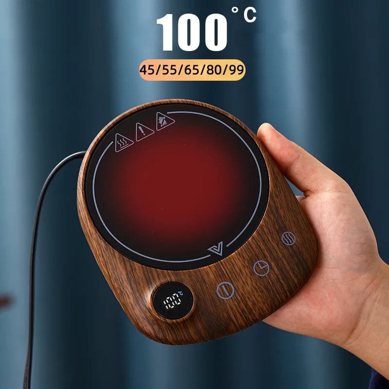 Royaleva Elektrische Tassenwärmerplatte mit 5 Temperaturen & Timer – Intelligenter Getränkeheizer
