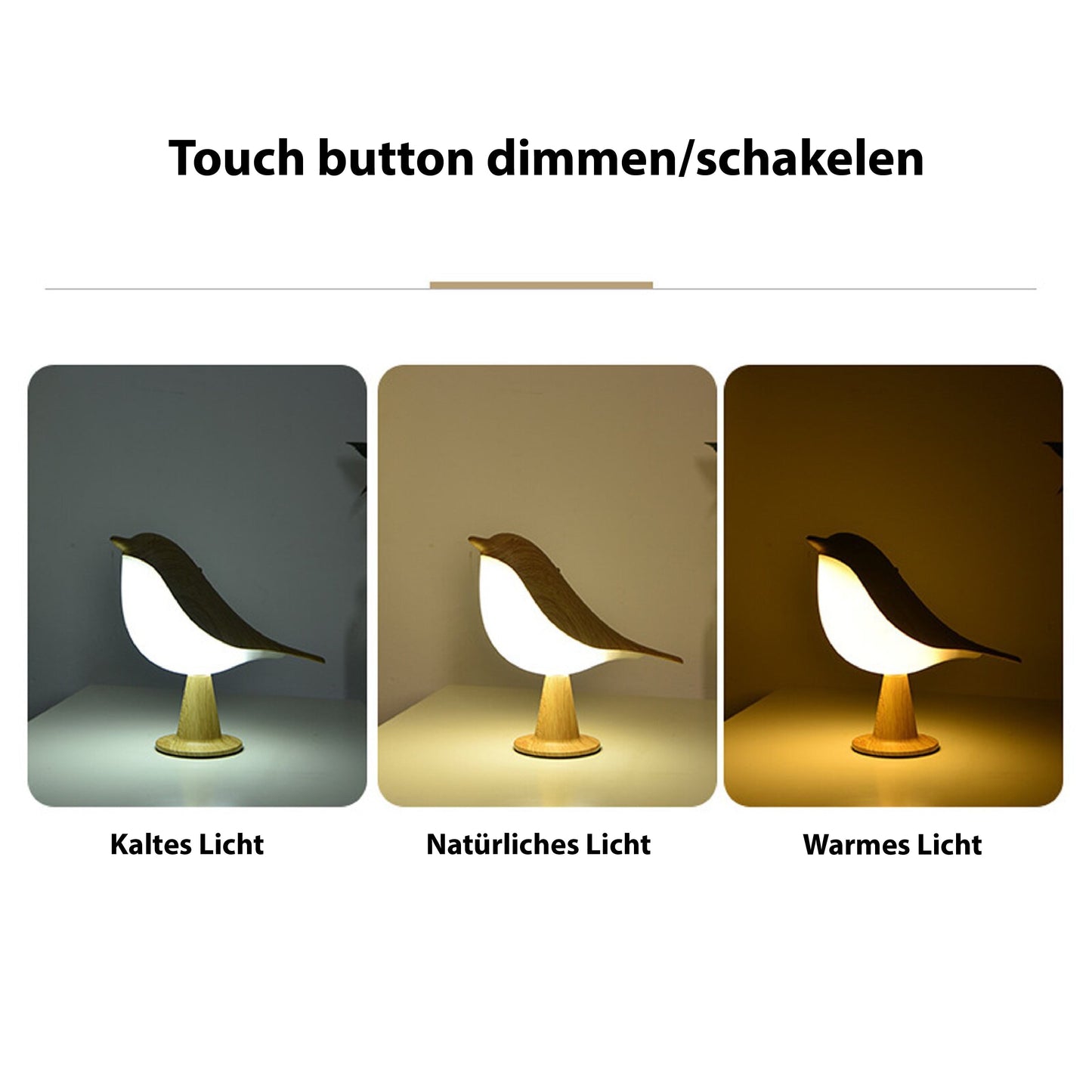 Lampe Missbird – Lampe mit Vogelmotiv für moderne und elegante Dekoration